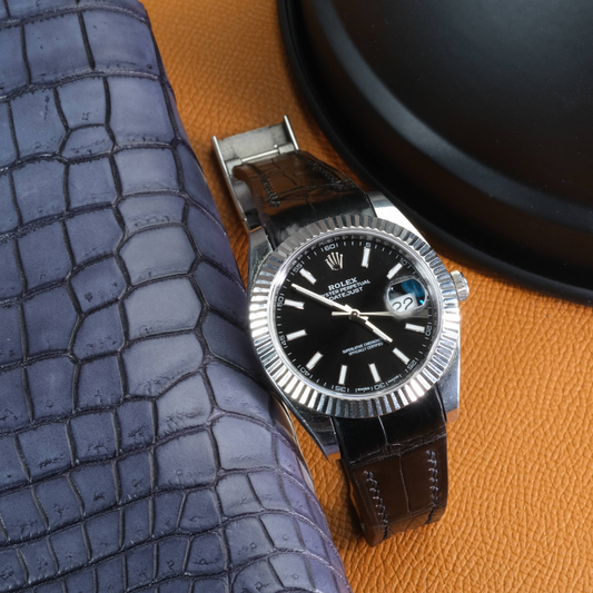 Alligator Leather Strap for Rolex Datejust