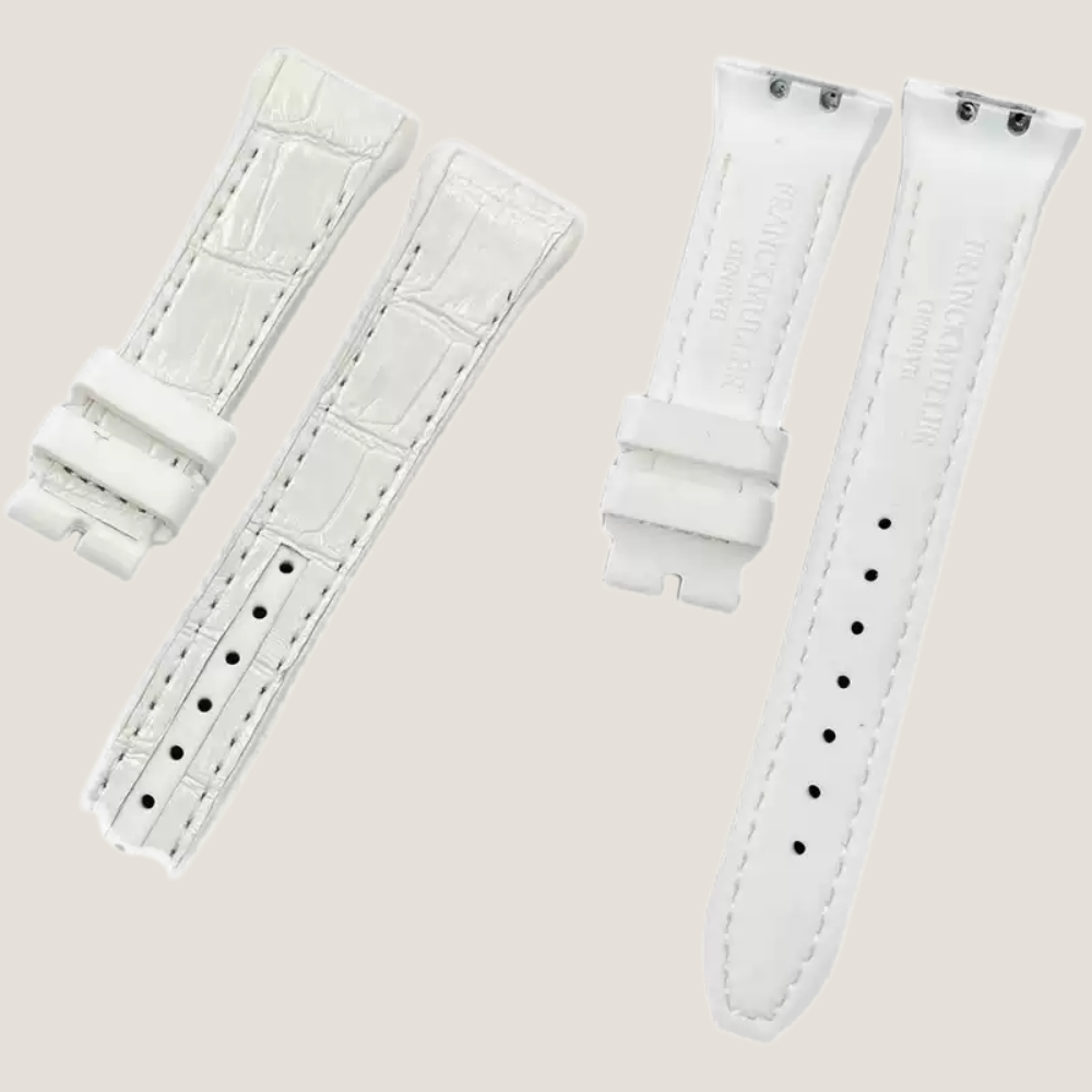 Hybrid Alligator & FKM Rubber Strap for Franck Muller Vanguard