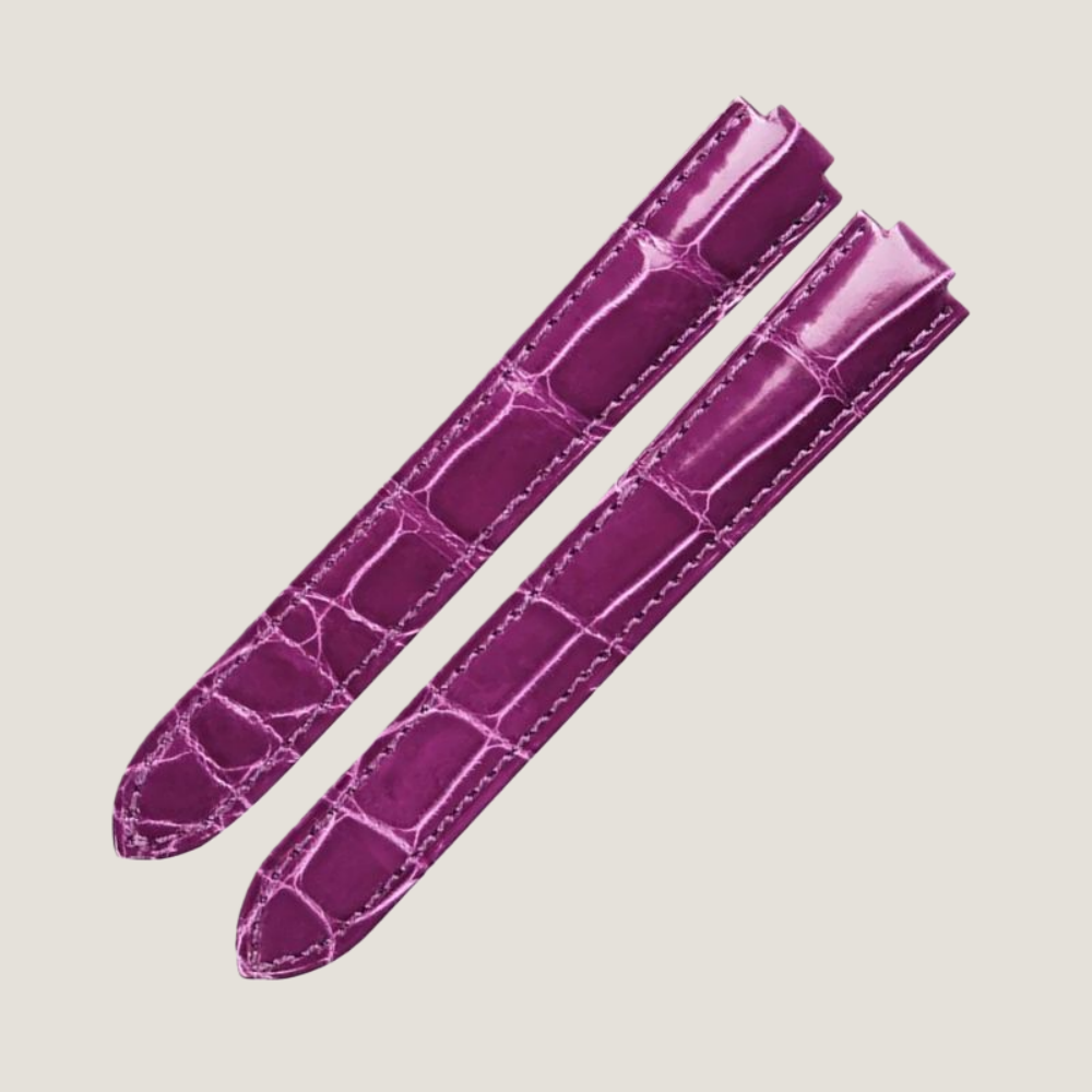 Cartier Santos 100 Alligator Leather Strap – Push Button Clasp