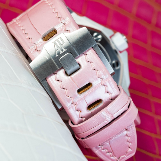 Alligator Leather Strap for AP Women's Watches
