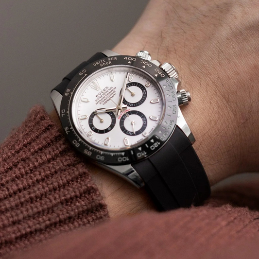FKM Rubber Strap for Rolex Daytona Deployant Clasp
