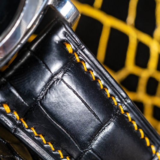 black-alligator-leather-strap-for-Panerai-Radimir-gold-stitching.png
