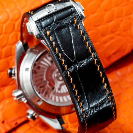 Omega Seamaster Alligator Leather Strap – Handmade Custom Fit