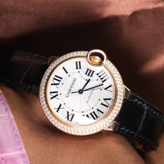 Cartier Ballon Bleu Alligator Leather Strap – Deployant Clasp