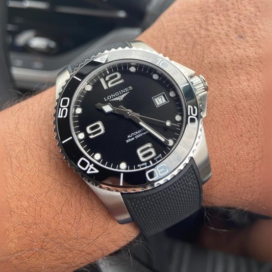 FKM Rubber Strap for Longines HydroConquest