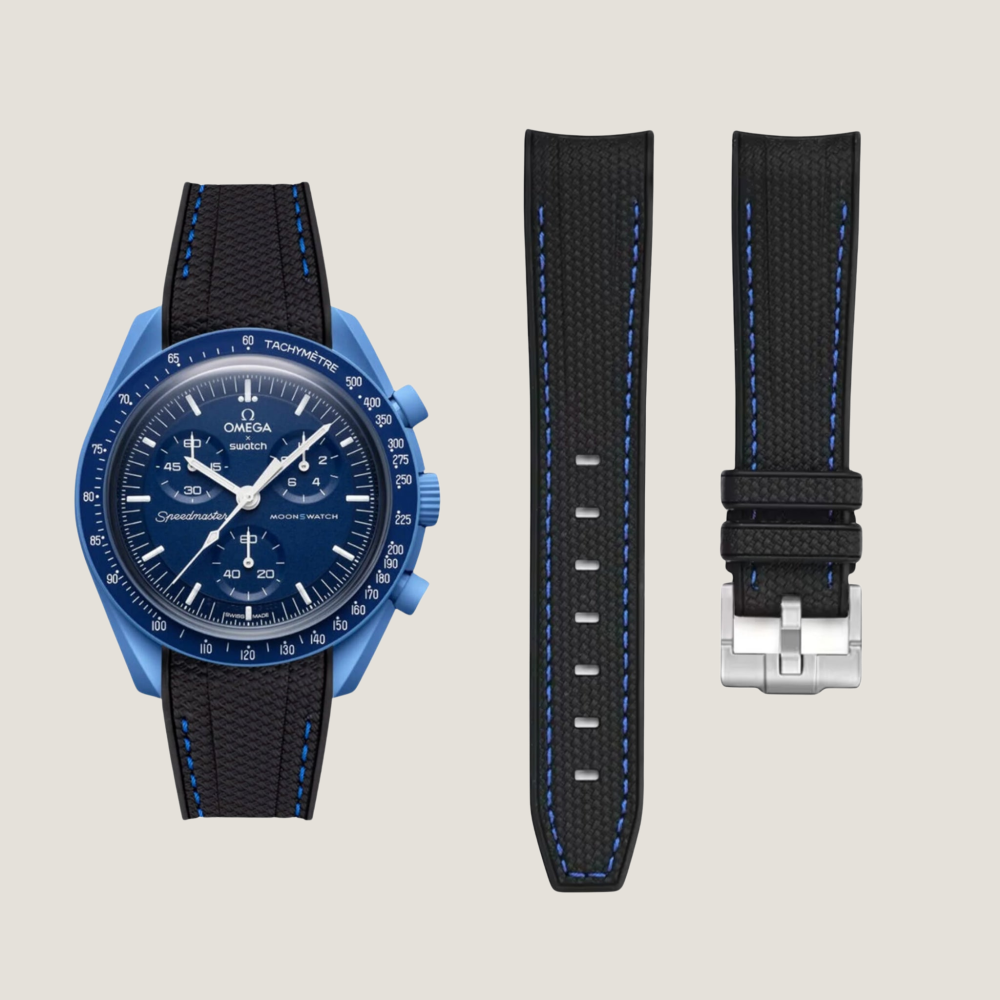 MoonSwatch Mission to Neptune FKM Rubber Strap