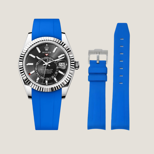 FKM Rubber Strap for Rolex Sky-Dweller Tang Buckle