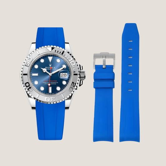 FKM Rubber Strap for Rolex Yacht-Master II Tang Buckle