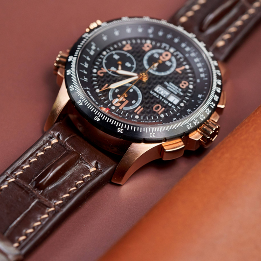 Alligator Leather Strap for Hamilton