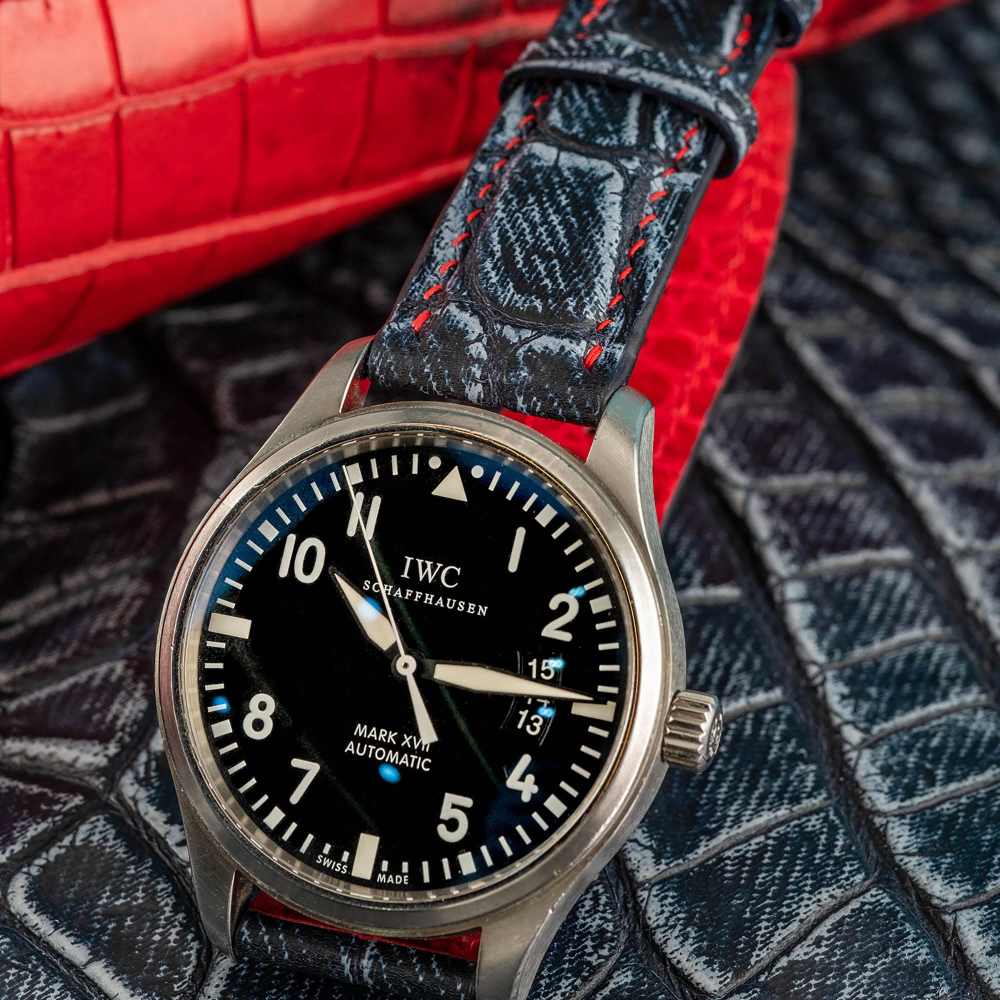 Alligator Leather Strap for IWC Pilot