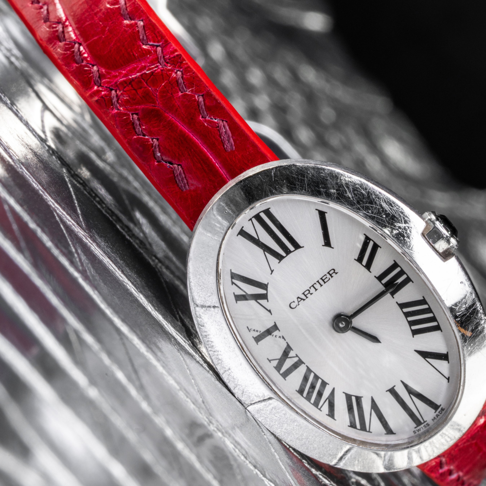 Alligator Leather Strap for Cartier Baignoire