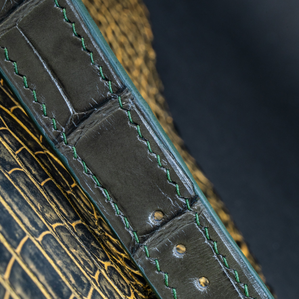 Alligator Leather Strap for Hermes Watch
