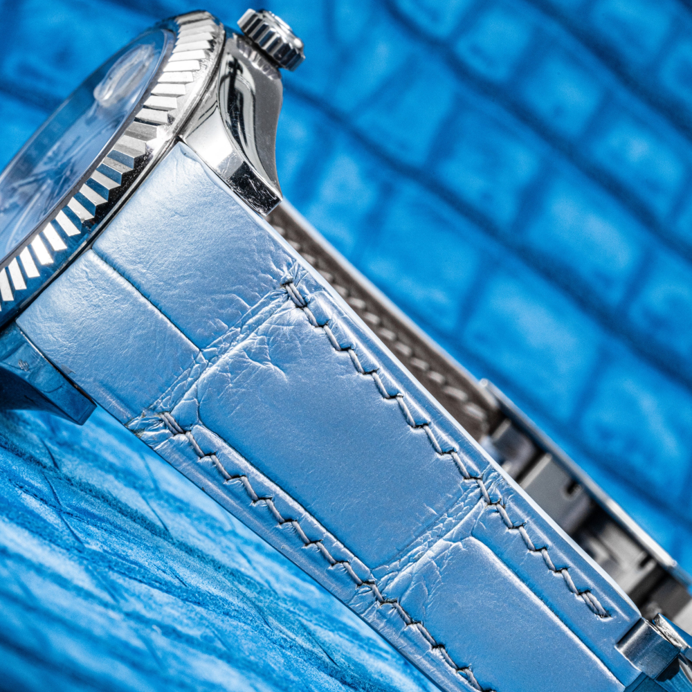 Alligator Leather Strap for Rolex Sky-Dweller