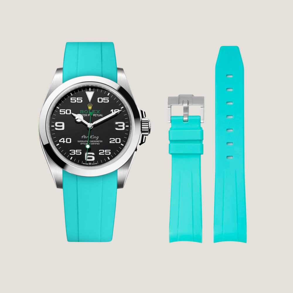 FKM Rubber Strap for Rolex Air-King Pin Buckle