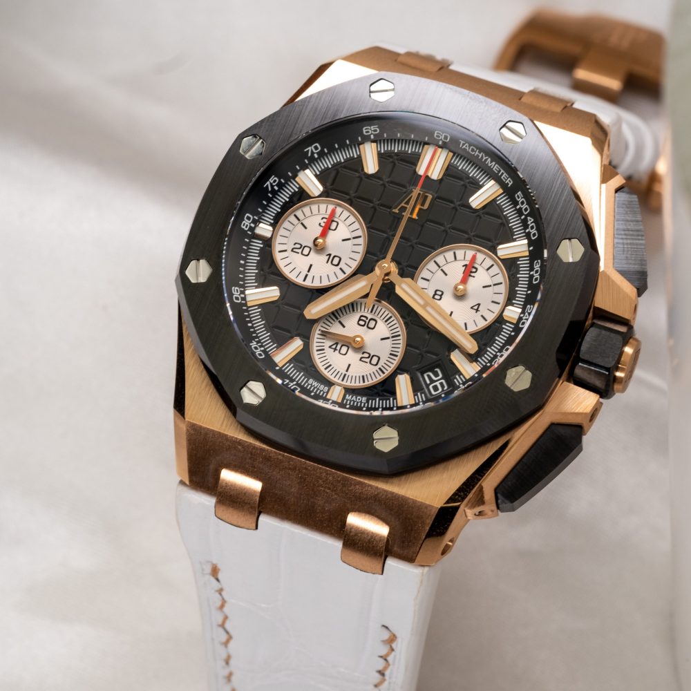 Alligator Leather Strap for AP Royal Oak Offshore 43mm