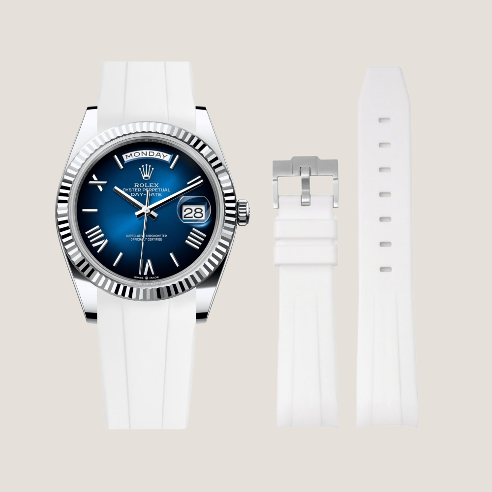 FKM Rubber Strap for Rolex Day-Date Pin Buckle