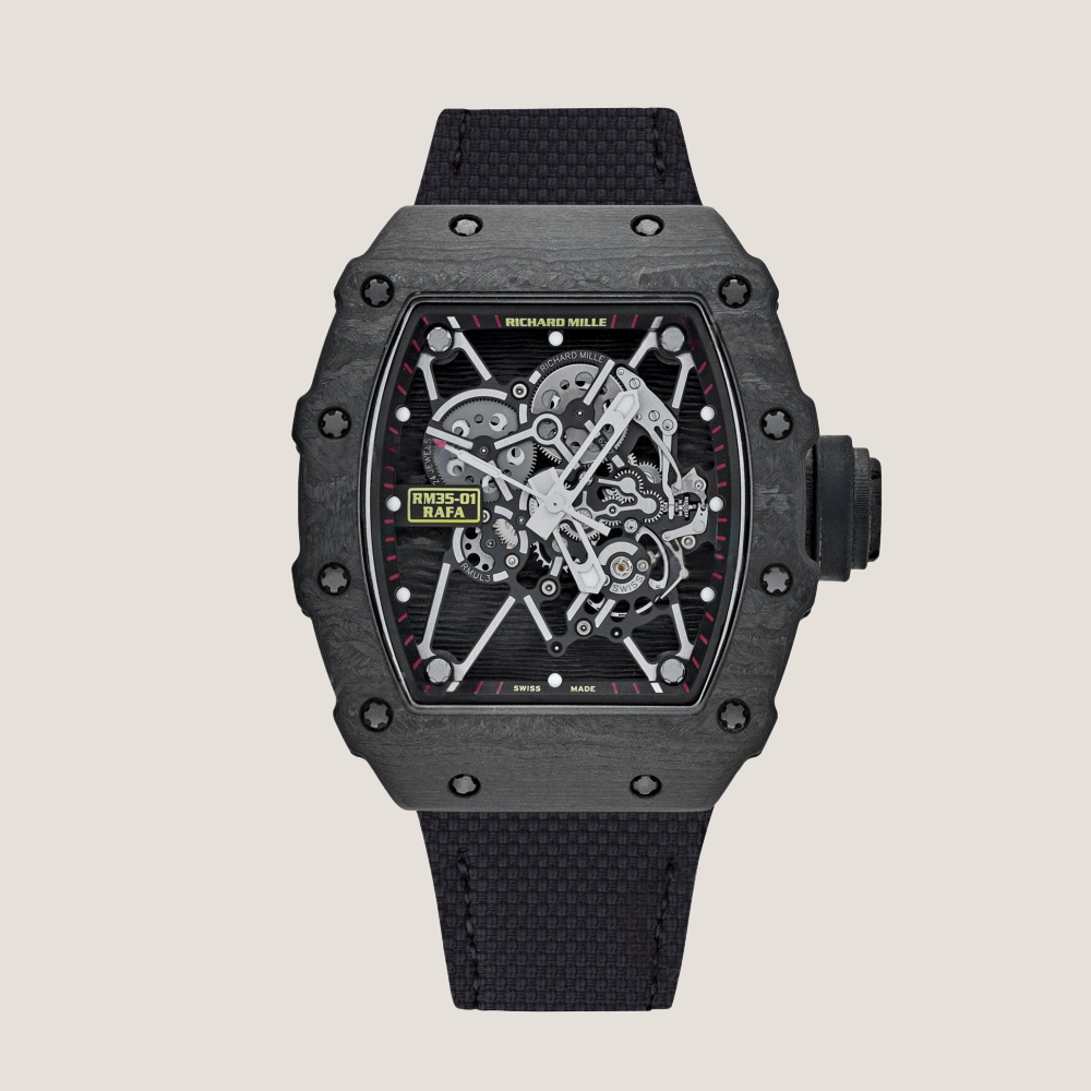 Custom Velcro Watch Strap for Richard Mille - FKM Rubber Sailcloth Pattern
