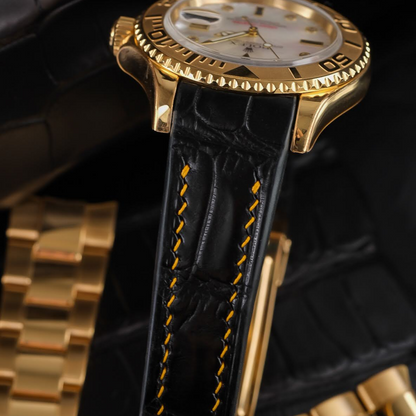 Alligator Leather Strap for Rolex Yacht-Master