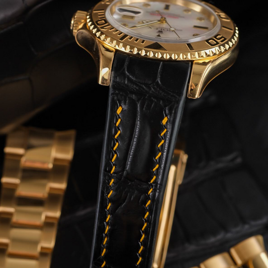 Alligator Leather Strap for Rolex Yacht-Master