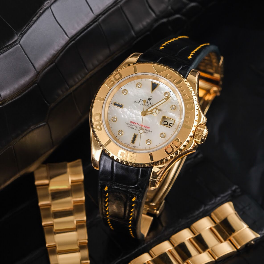 Alligator Leather Strap for Rolex Yacht-Master