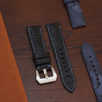 Alligator Leather Strap for Panerai Luminor Due