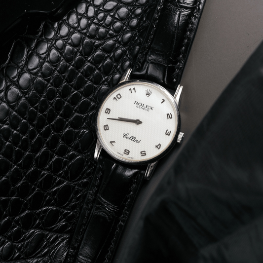 Alligator Leather Strap for Rolex Cellini