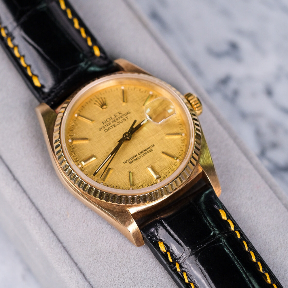 Alligator Leather Strap for Rolex Datejust