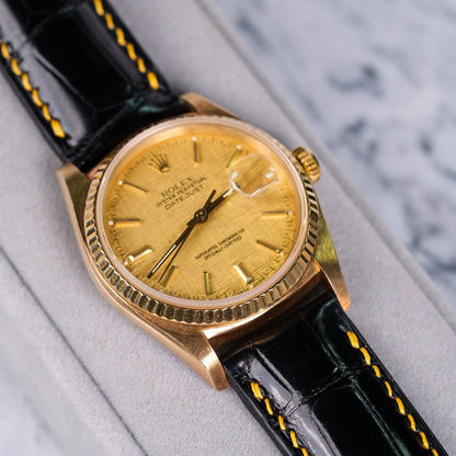 Alligator Leather Strap for Rolex Datejust