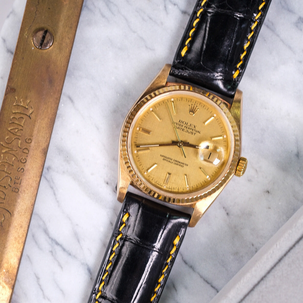 Alligator Leather Strap for Rolex Datejust