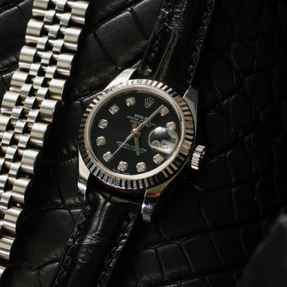 Alligator Leather Strap for Rolex Datejust