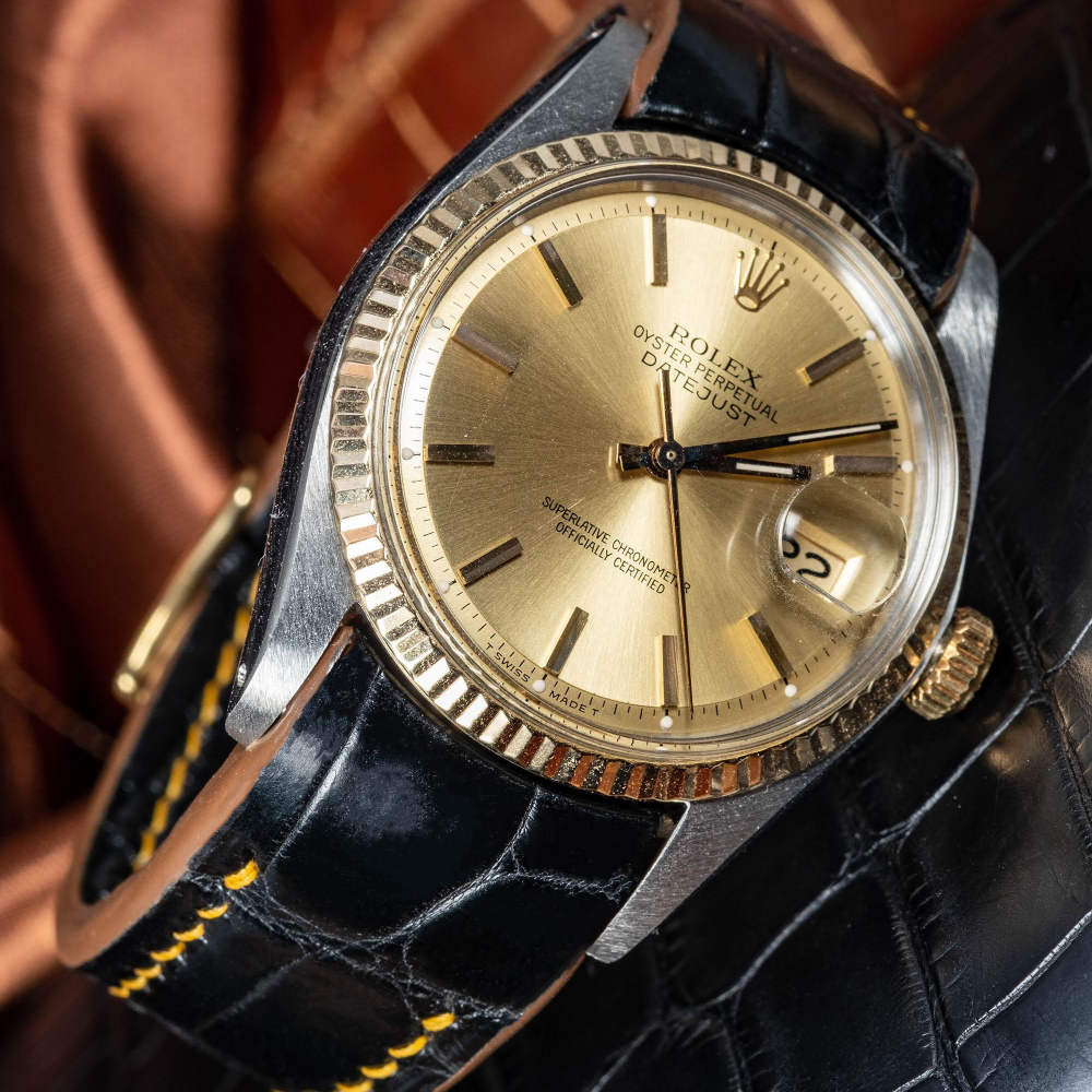 Alligator Leather Strap for Rolex Datejust