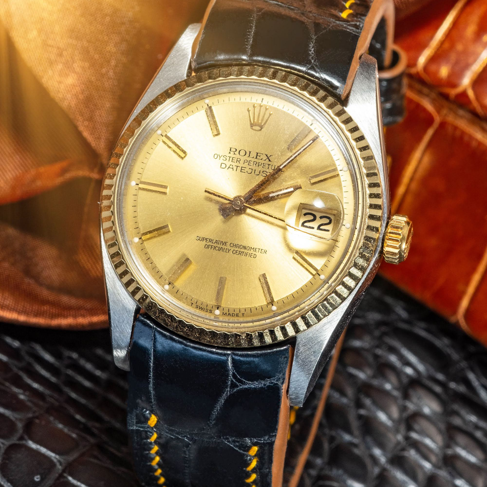 Alligator Leather Strap for Rolex Datejust