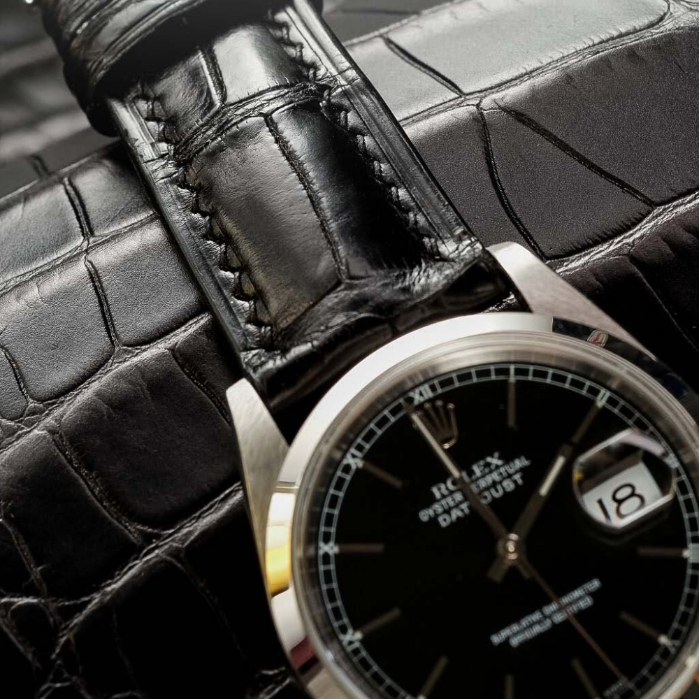 Alligator Leather Strap for Rolex Datejust