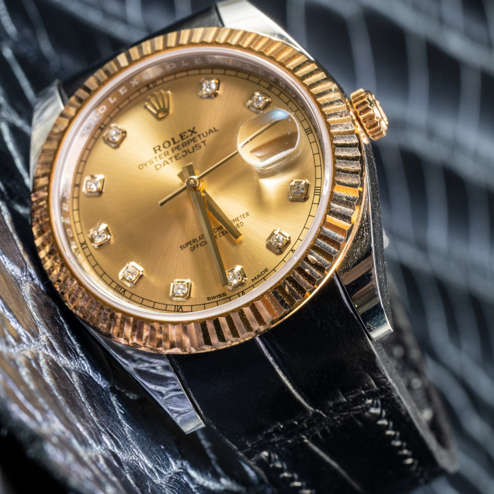 Alligator Leather Strap for Rolex Datejust