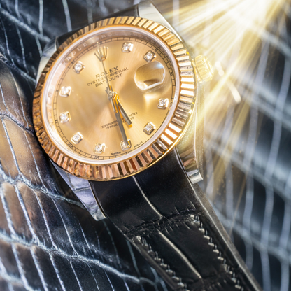 Alligator Leather Strap for Rolex Datejust