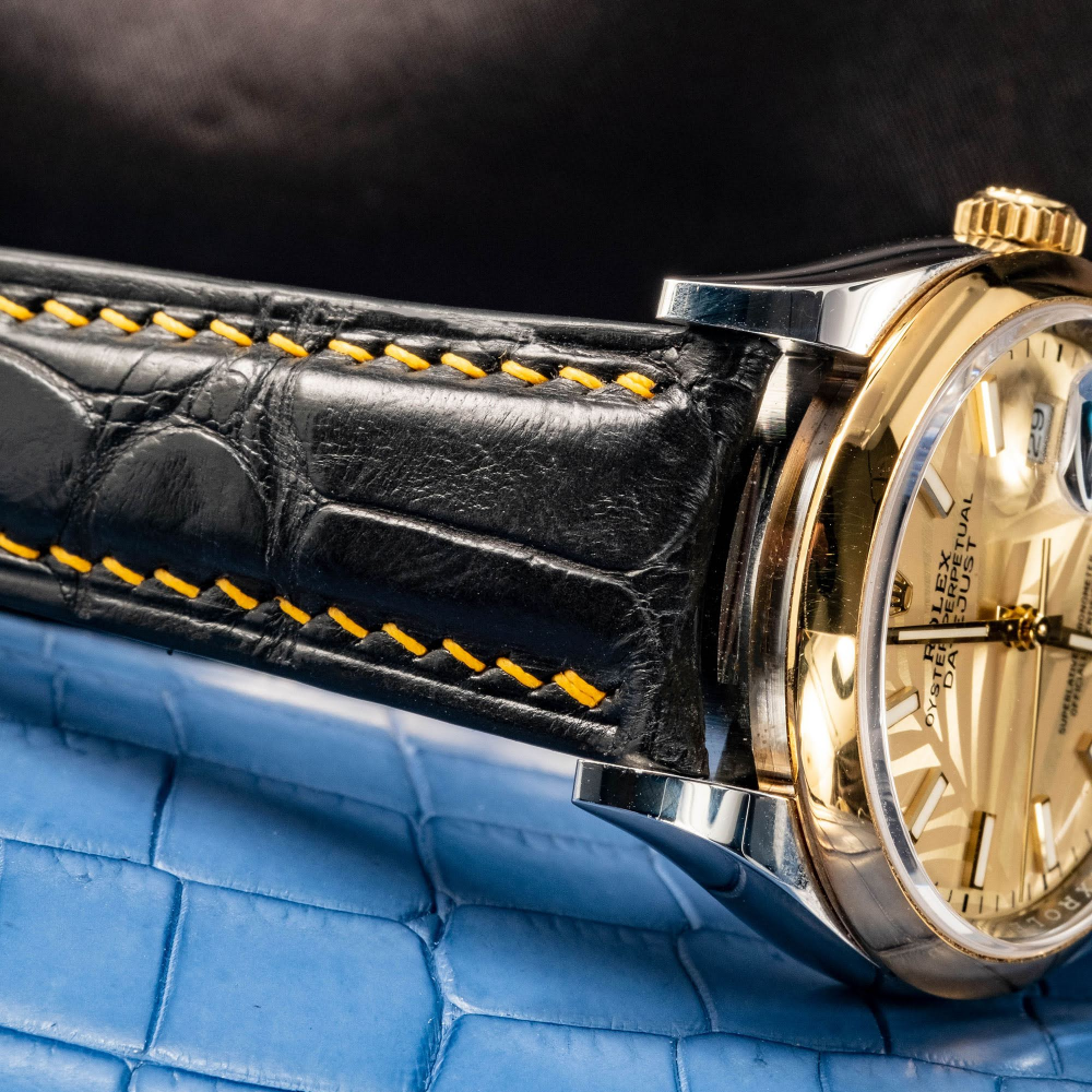 Alligator Leather Strap for Rolex Datejust