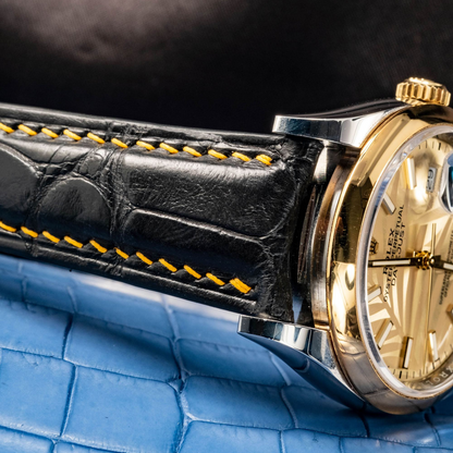 Alligator Leather Strap for Rolex Datejust
