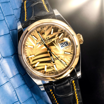 Alligator Leather Strap for Rolex Datejust