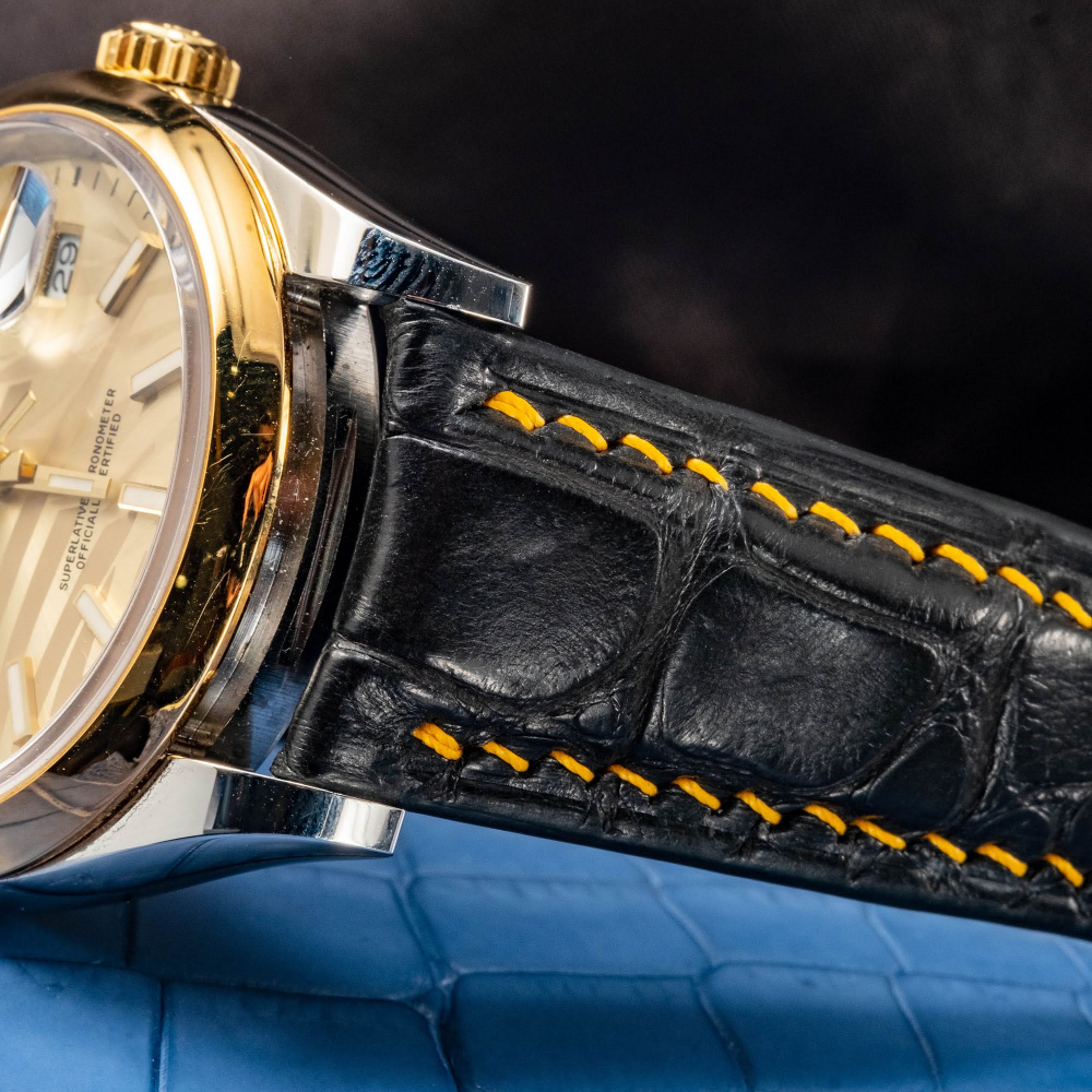 Alligator Leather Strap for Rolex Datejust