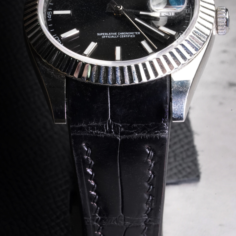 Alligator Leather Strap for Rolex Datejust