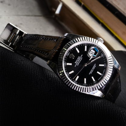 Alligator Leather Strap for Rolex Datejust