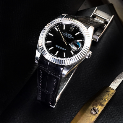 Alligator Leather Strap for Rolex Datejust