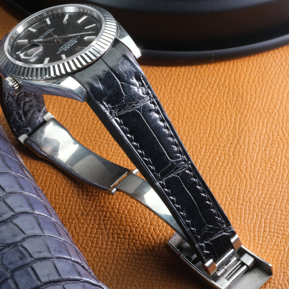 Alligator Leather Strap for Rolex Datejust