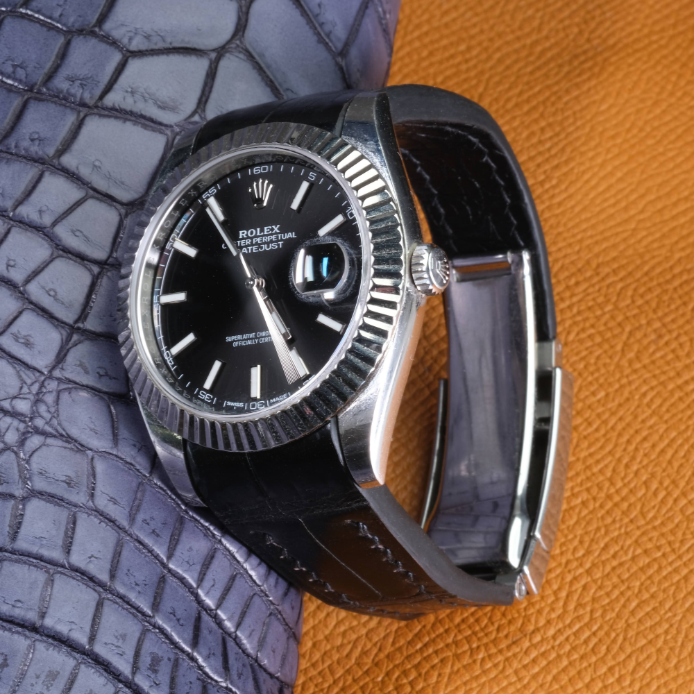 Alligator Leather Strap for Rolex Datejust