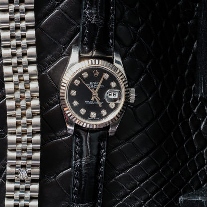 Alligator Leather Strap for Rolex Datejust