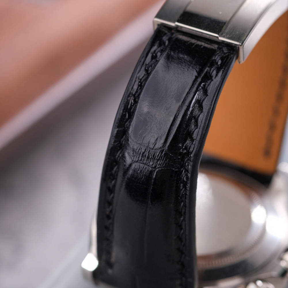 Rolex Daytona Alligator Leather Strap – Deployant Clasp Compatible