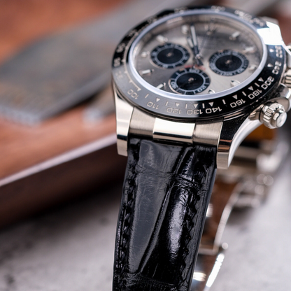 Rolex Daytona Alligator Leather Strap – Deployant Clasp Compatible
