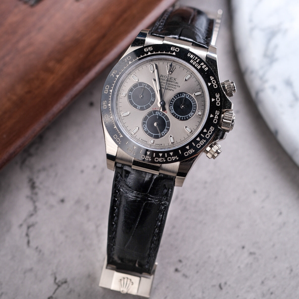 Rolex Daytona Alligator Leather Strap – Deployant Clasp Compatible