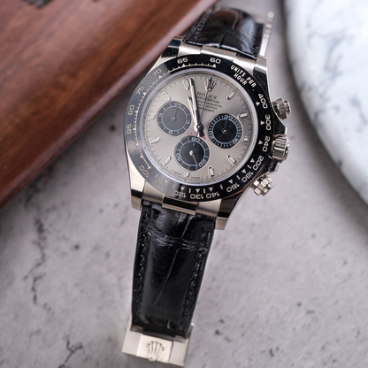 Rolex Daytona Alligator Leather Strap – Deployant Clasp Compatible