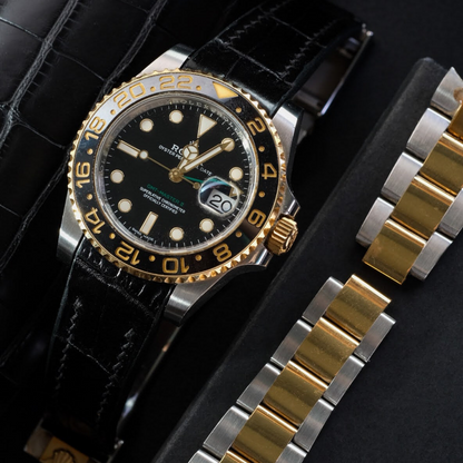 Alligator Leather Strap for Rolex GMT-Master II